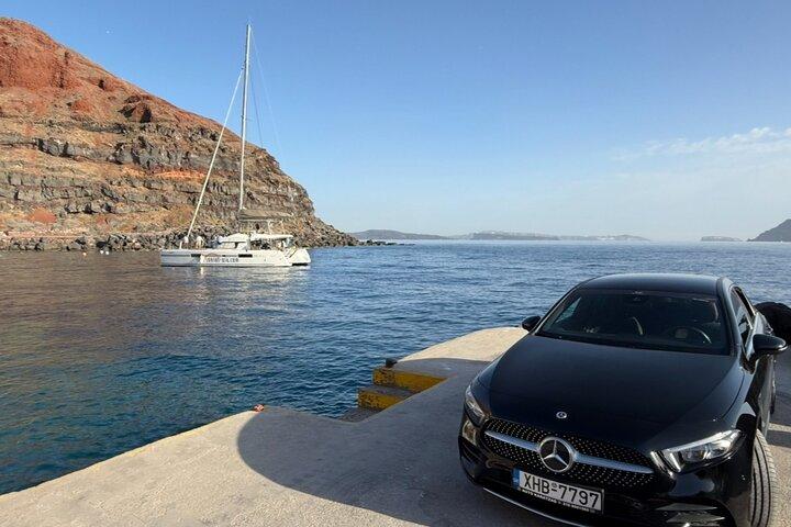 Santorini Luxus Privater Flughafen, Hafen & Hotel Transfer