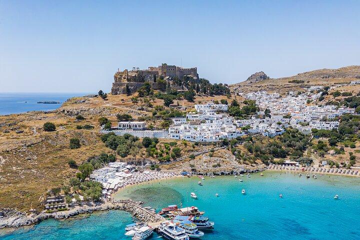 Daglig kryssning till Lindos med simstopp