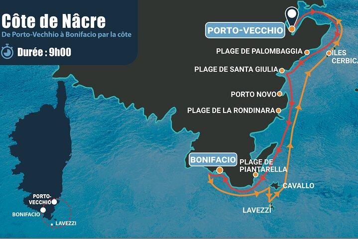 Croisière en Mer de Porto-Vecchio Bonifacio Îles Lavezzi