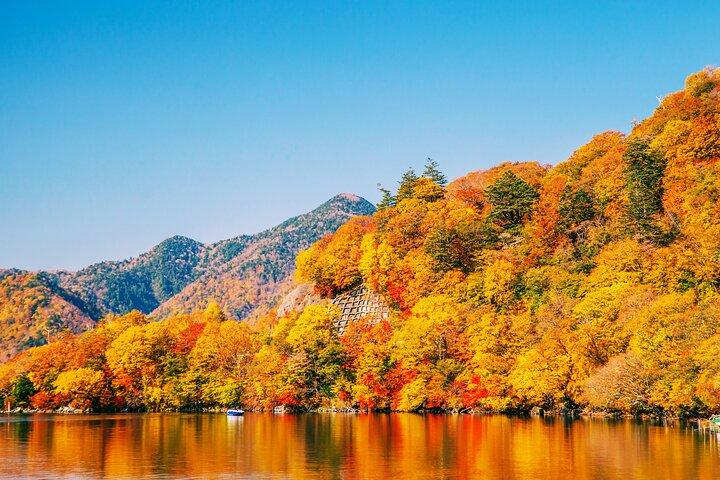 Nikko Autumn Kegon Falls, Lake Chujenji and Toshogu from Tokyo