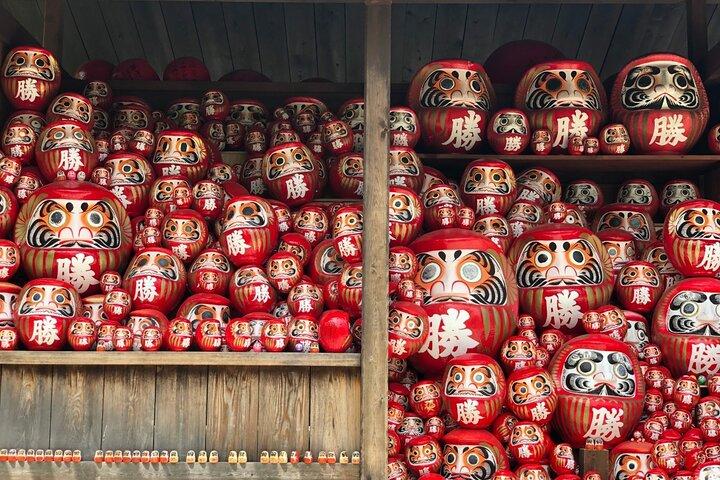 勝尾寺、箕面滝、嵐山の森東大寺日帰りツアー大阪