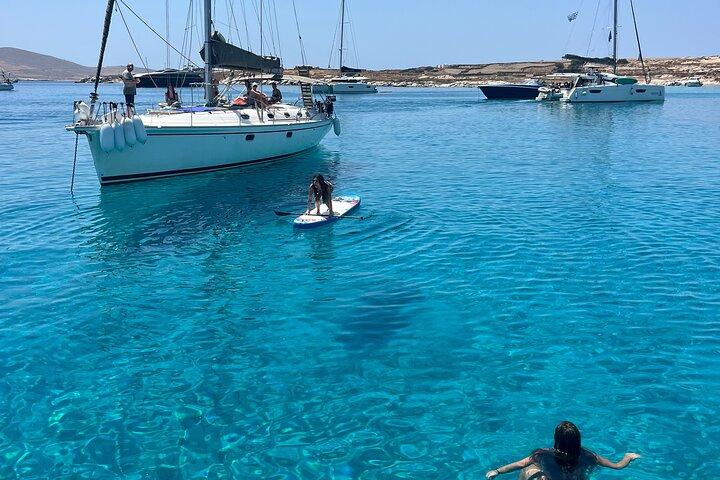 Mykonos Seglingstur till Rhenia obebodda ö + gratis transfer