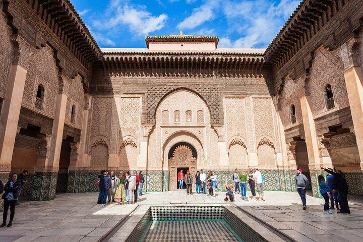 Marrakech: Ben Youssef Madrassa, Secret Garden och Medina Tour