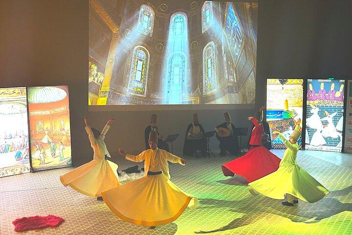 Whirling dervisceremoni over Hagia Sophia
