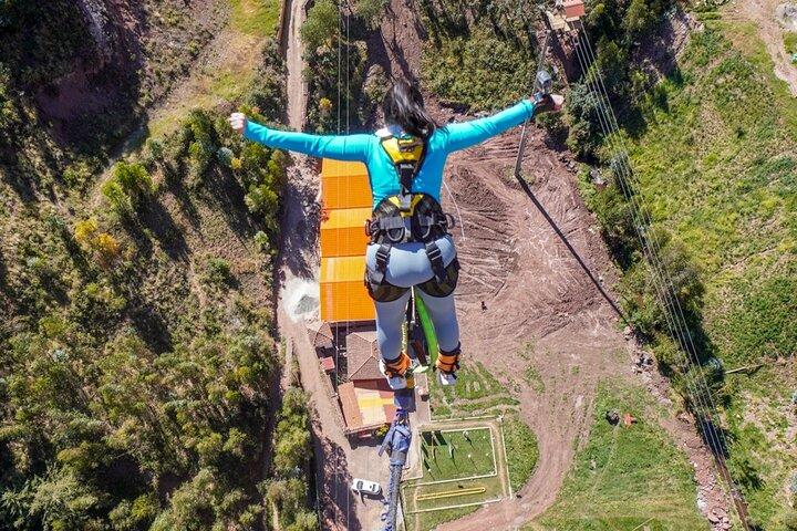 Bungee Jumping Action Valley Experience from Cusco