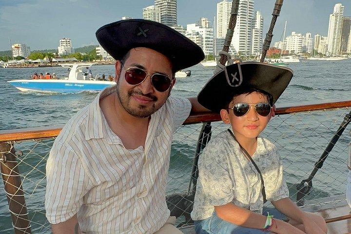 Luxury Cartagena Sunset Pirate ship Adventure, Cannon Show&Drinks