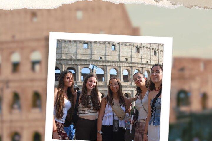 Rome Colosseum Exterior Sunset Walk com Vídeo Souvenir & Fotos