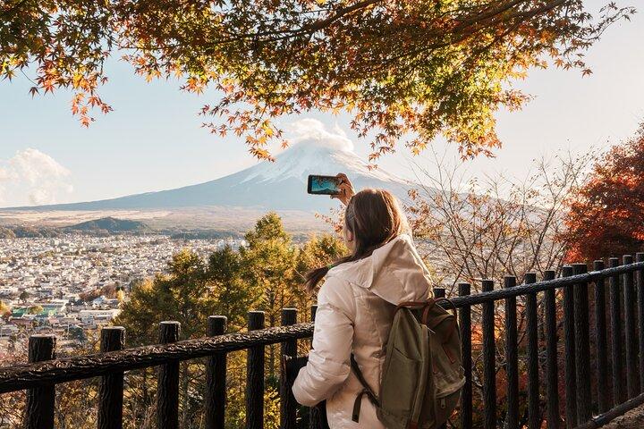 Excursão em grupo pequeno no Monte Fuji e no Lago Kawaguchi a partir de Tóquio