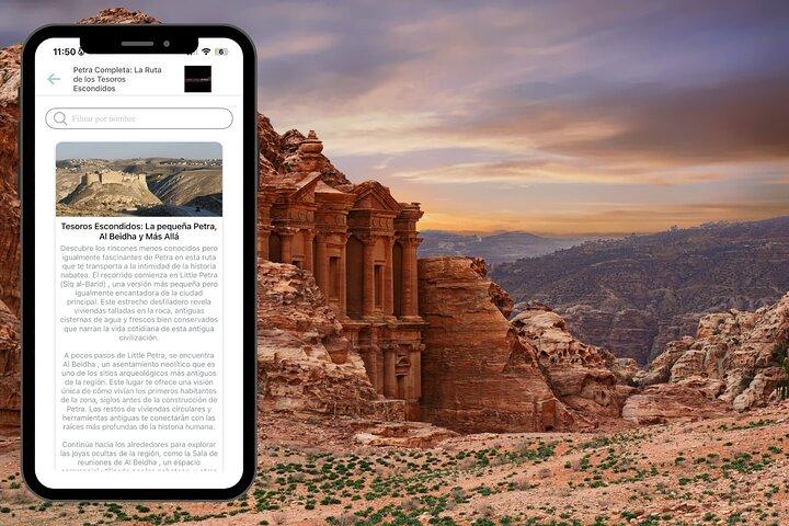 Route durch Petra in Jordanien