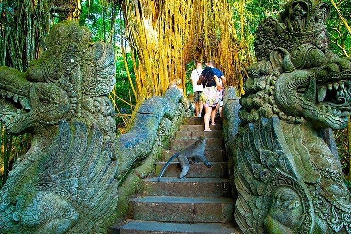 ウブドハイライトツアー：自然、文化、寺院体験