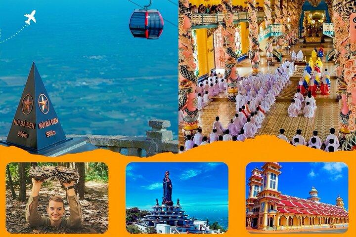 Tay Ninh – Cao Dai & Ba Den Mountain + tunnels Cu Chi en option