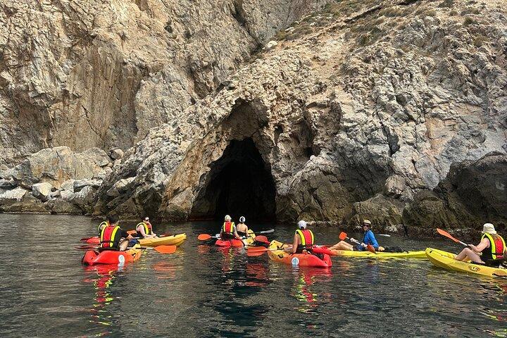 Excursion en kayak et tuba dans le parc naturel du Cerro Gordo, La Herradura