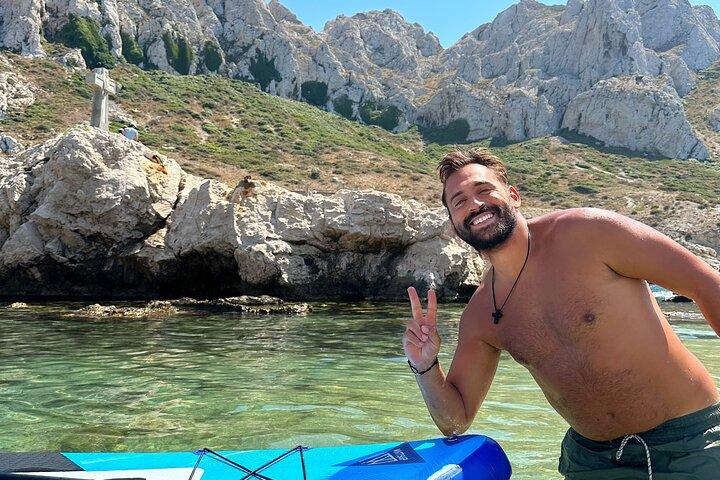 Begeleide peddeltocht in de calanques van Marseille