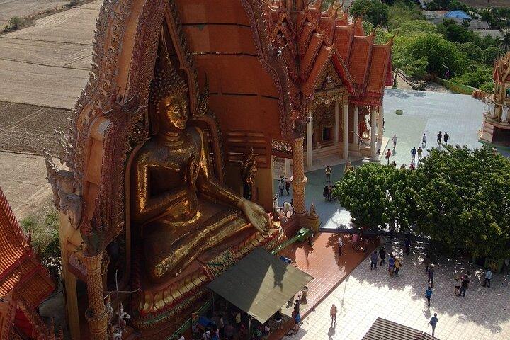 Erawan Wasserfall Tiger Cave Tempel und Café Private Tour