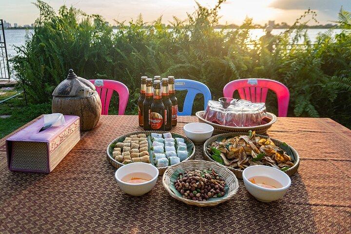 Phnom Penh : Zijde-eiland zonsondergang tour door Tuk Tuk