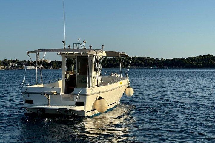 Tour en barco con delfines y atardecer desde Pula