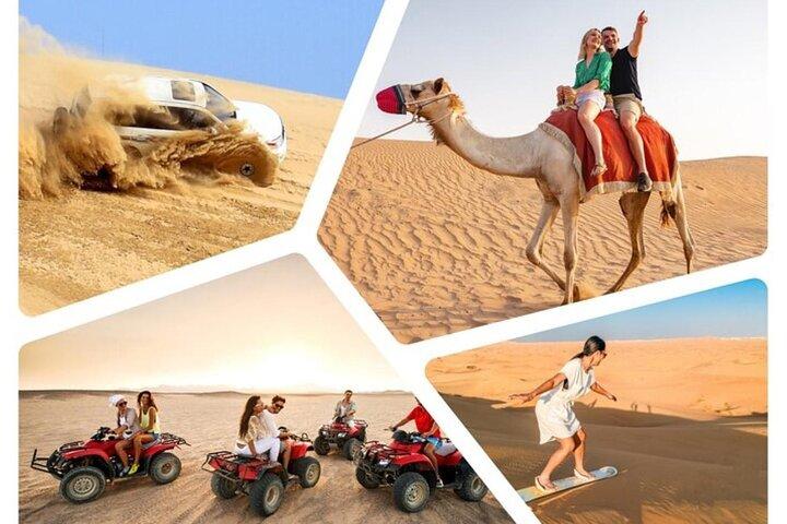 Doha : Quad Bike Desert Safari サンドボード＆ラクダ乗り付き
