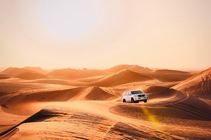 Abu Dhabi Evening Desert Safari: BBQ Dinner, Camel Ride & Shows
