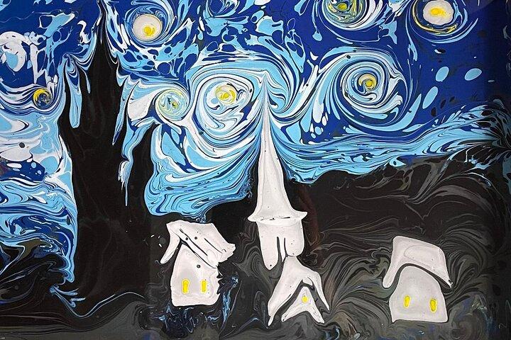 Private Paper Marbling Turkish Art Ebru Class At Locals Home