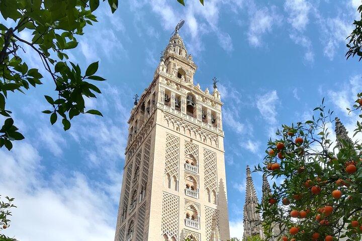Sevilla från Cadiz, Gui DED Tour of Cathedral och Plaza de España