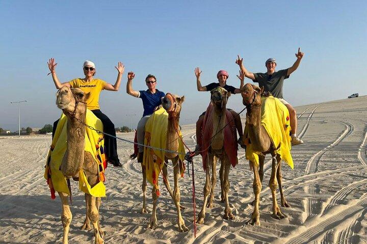Doha Private Dune Bashing, Camel Ride & Sandboarding & Binnenzee