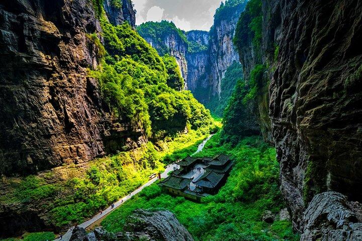 Tour privado de 1 día al Parque Geológico Nacional de Chongqing Wulong