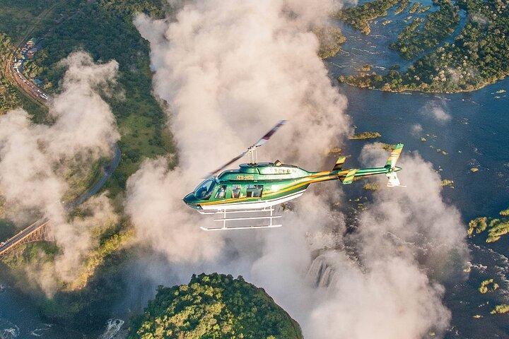 Victoria Falls Scenic Vluchten Luchtfoto's en wildlife spotten