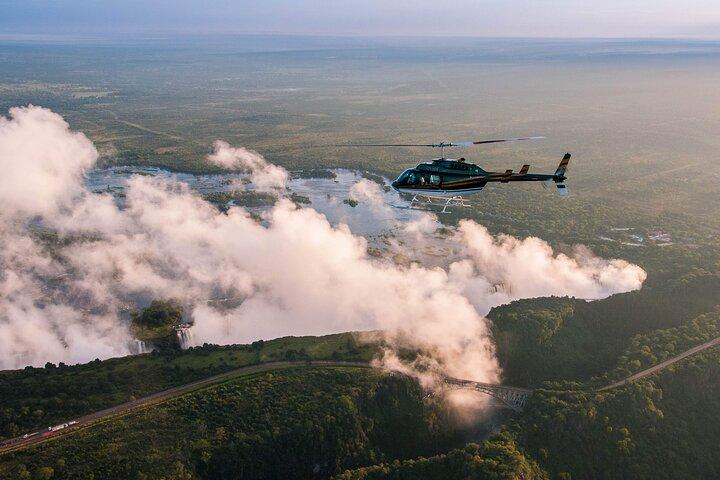 Victoria Falls Scenic Vluchten Luchtfoto's en wildlife spotten