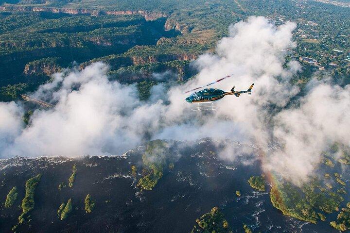 Victoria Falls Scenic Vluchten Luchtfoto's en wildlife spotten