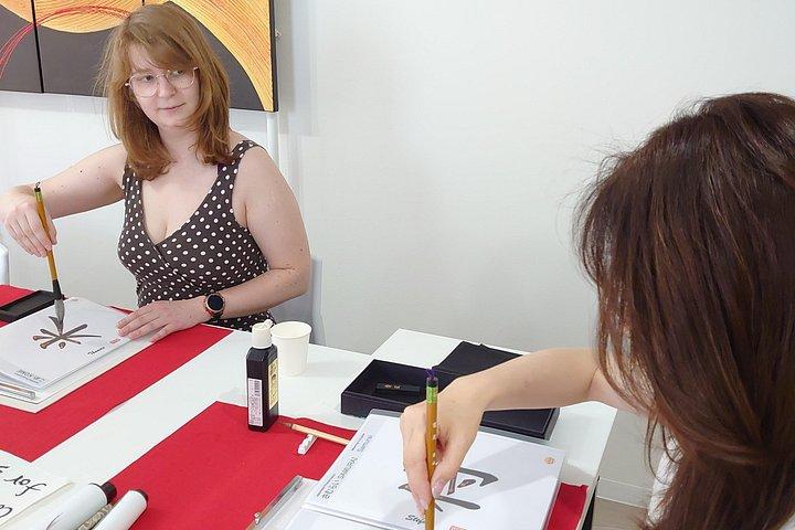 Traditional Calligraphy Experience near Dotonbori