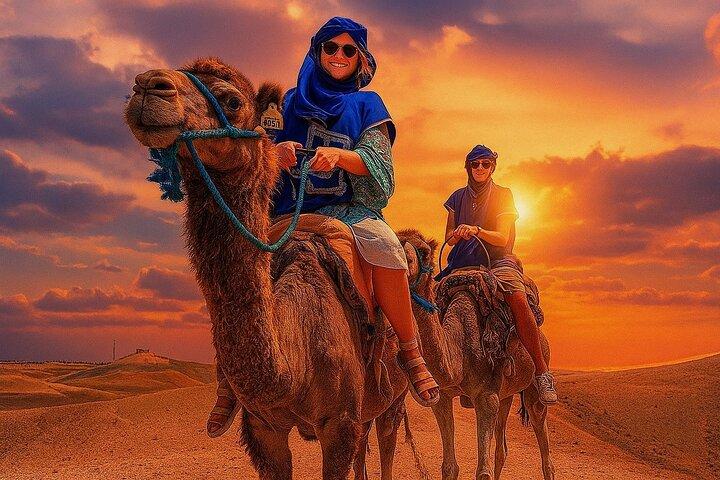 Sunset Agafay Desert : Kamelenrit en diner, Vuurshow (Marrakesh)