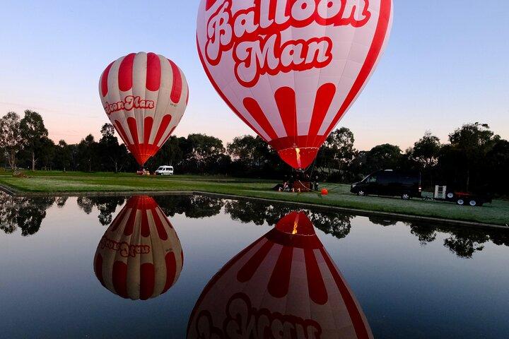 Voo de balão premium em Melbourne e café da manhã com champanhe 5 estrelas