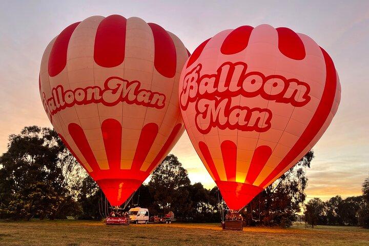 Voo de balão premium em Melbourne e café da manhã com champanhe 5 estrelas