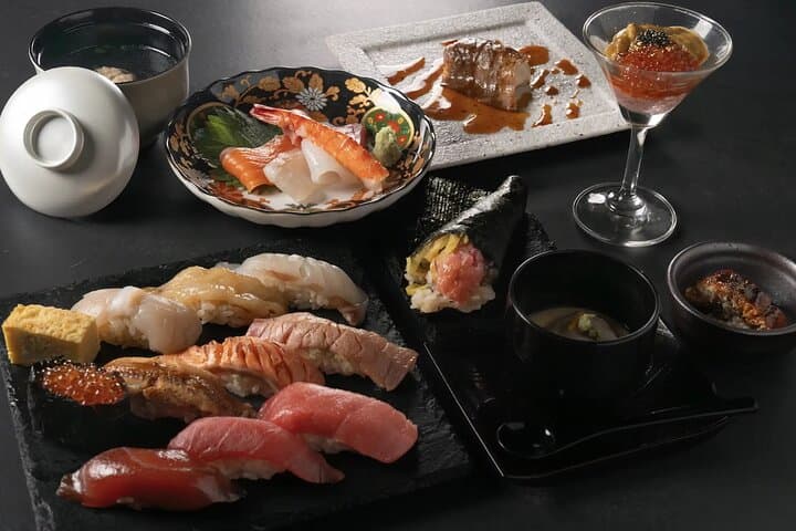 Unlimited Sake Tasting with Sushi Omakase near Tokyo Tower