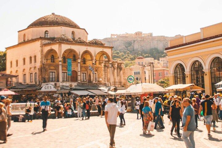 Atenas Tour a pie de 2 horas con un local
