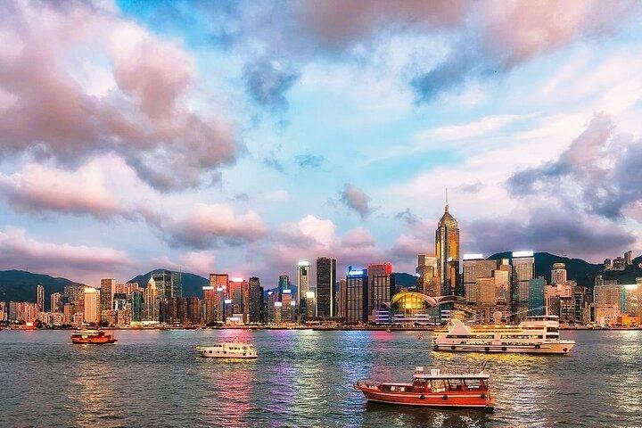 Privé-avond Hongkong : jacht + diner + lichtshow (15 personen)