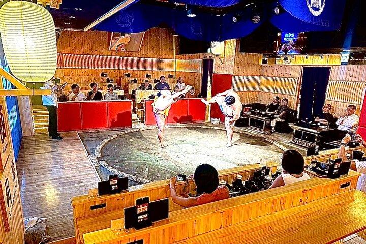 Sapporo Sumo Show Experience with Japanese Food and Photo