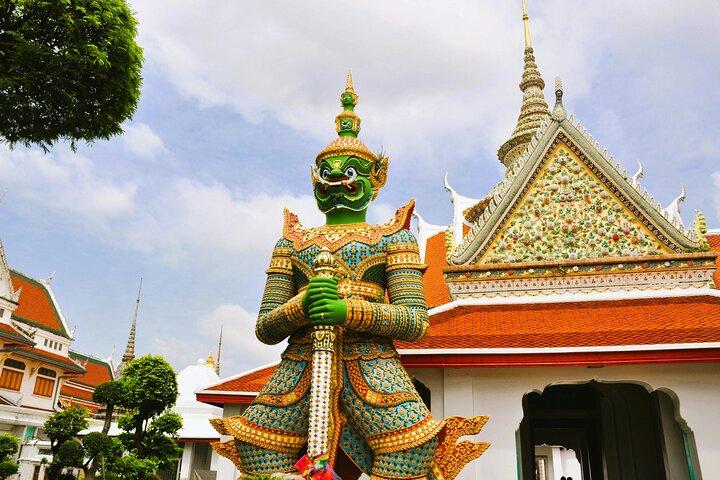 Bangkok City: Vilande Buddha, gryningstemplet och flodkryssning