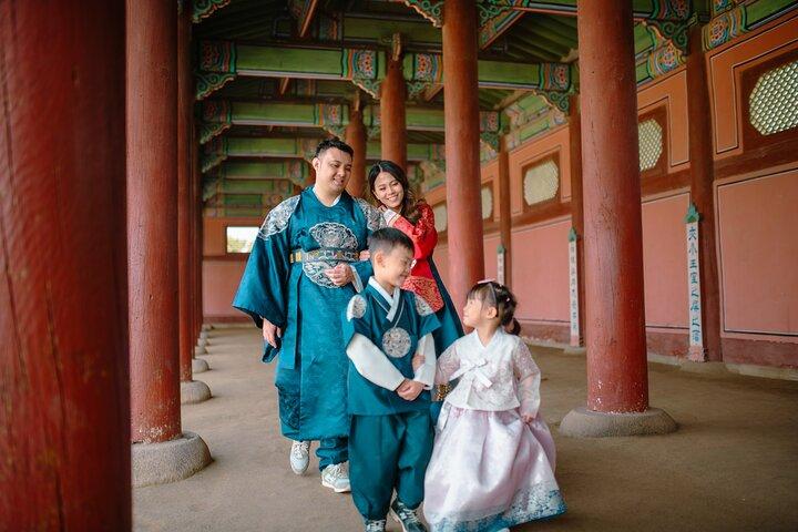 Professionelle Hanbok Fotografie bei Gyeongbokgung