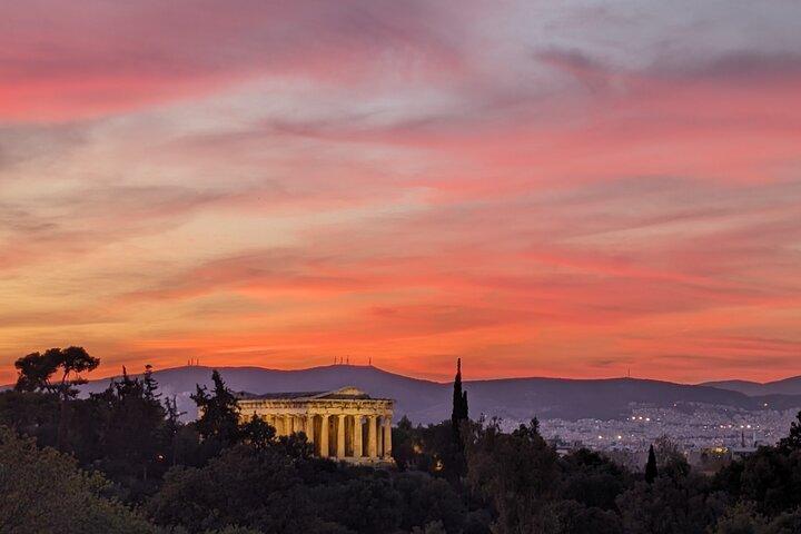 Athens at Night Enchanting Walking Tour and Dinner Delights