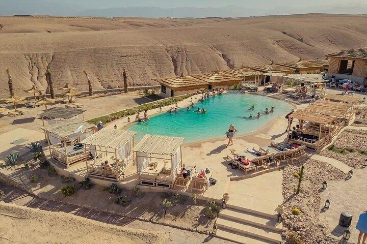 Agafay Desert Swimming Pool, med lunch och transfer – Marrakech