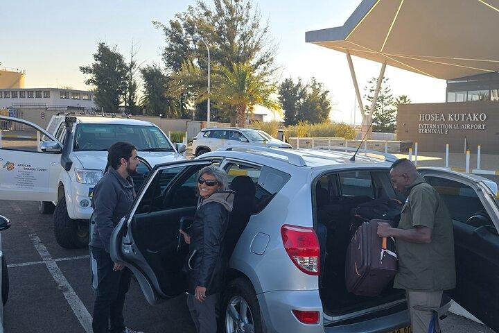 Luchthaven- en hoteltransfers in Windhoek Namibië