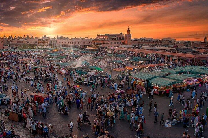 Excursão cultural de Marrakech com meio dia de exploração da Medina