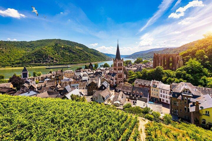 Excursion privée d'une journée de Francfort à la vallée du Rhin