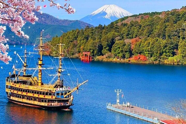 Excursão de um dia pelo Monte Fuji Hakone e Kamakura: Cruzeiro/Ropeway/Ilha