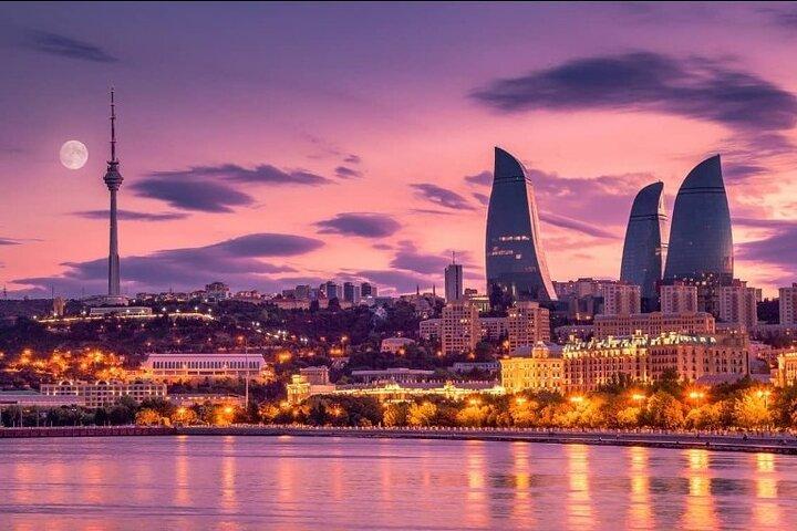 Baku om natten: Privat 2 - timers biltur med naturskønne stop