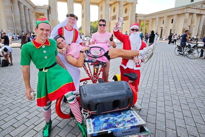 Party and Beer Bike Private Sightseeing Tour Berlin with Pick-up
