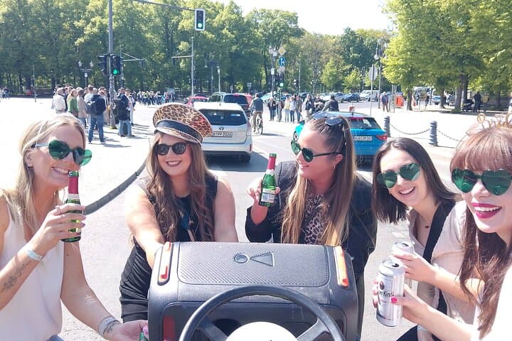 Party and Beer Bike Private Sightseeing Tour Berlin with Pick-up