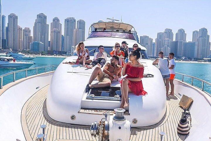 Tour privé en bateau Dubaï, Natation, Burj Ul Arab, Royal the Palm