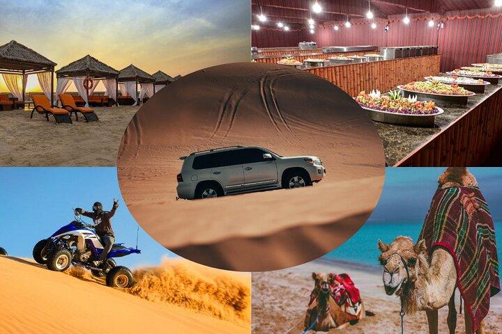 Safaris de deserto de dia inteiro no Qatar com almoço / jantar ao lado do mar